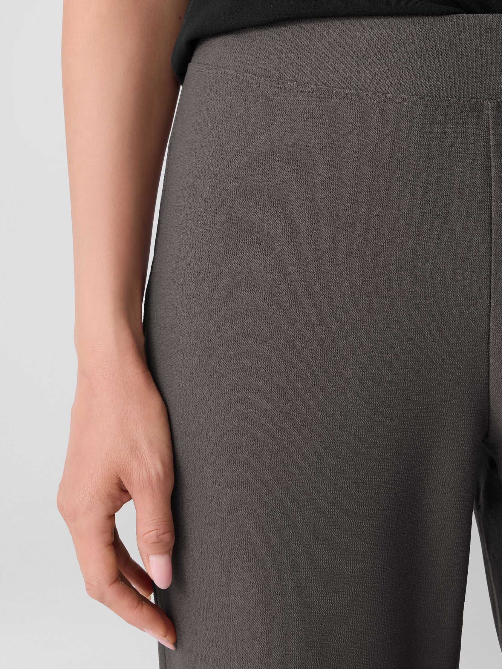 Washable Stretch Crepe Slim Pant