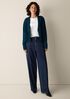 Fine Felted Wool Notch Collar Cardigan in Regenerative Wool