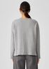 Double Layer Organic Cotton Crew Neck Top