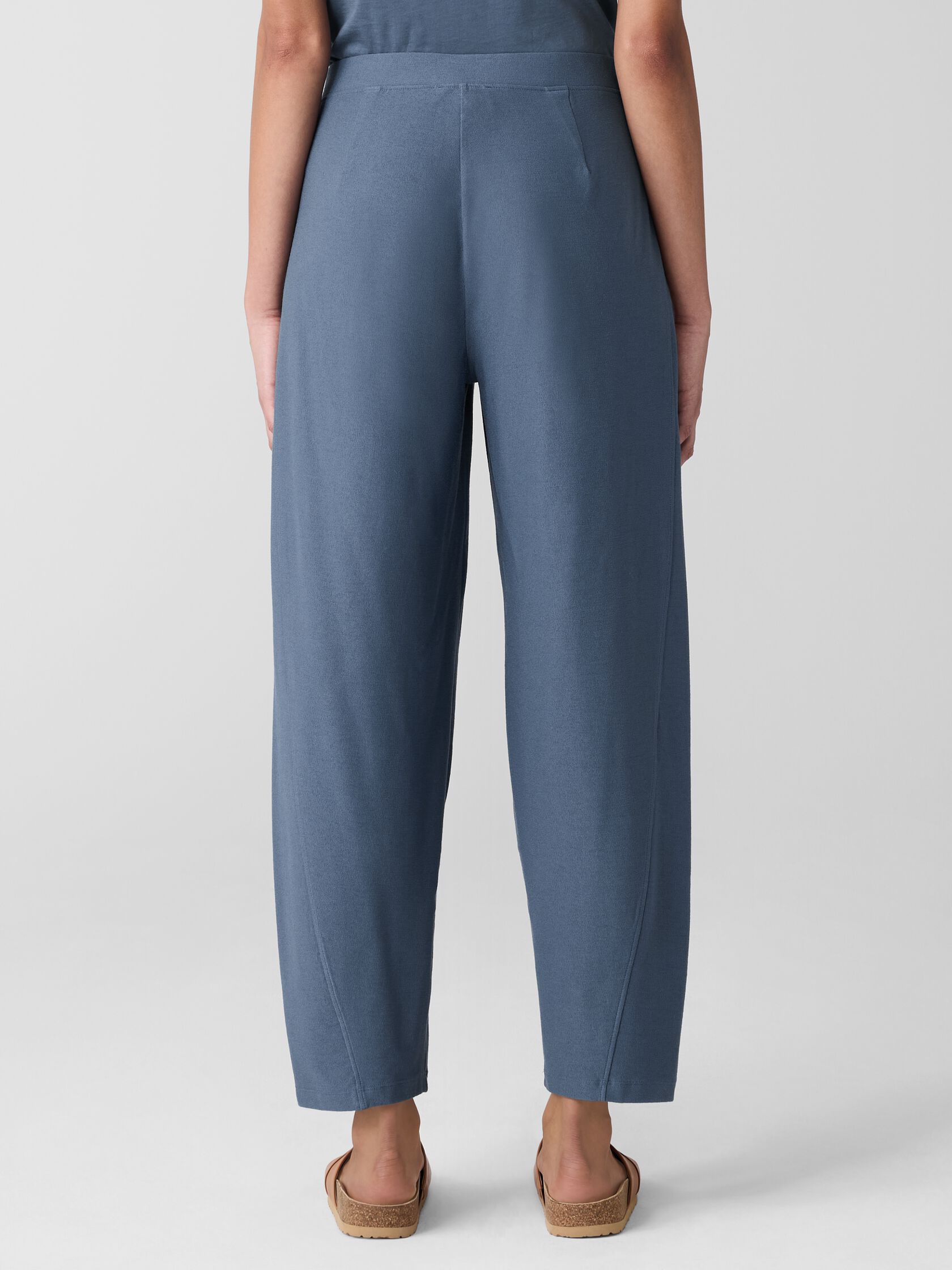 Washable Stretch Crepe Lantern Pant