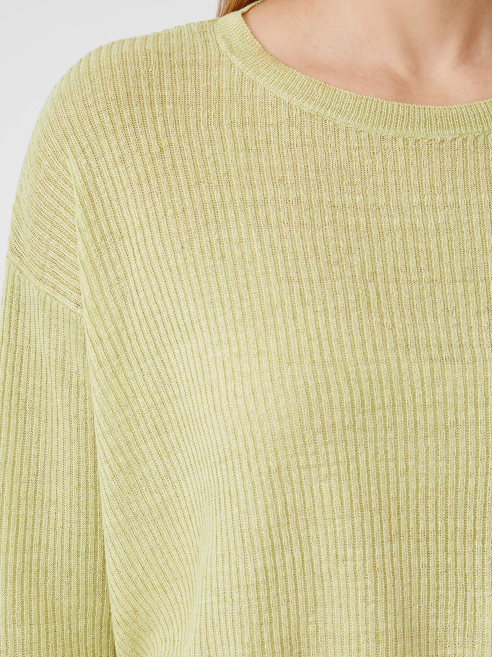 Organic Linen Delave Round Neck Top