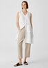 Organic Handkerchief Linen V-Neck Long Top