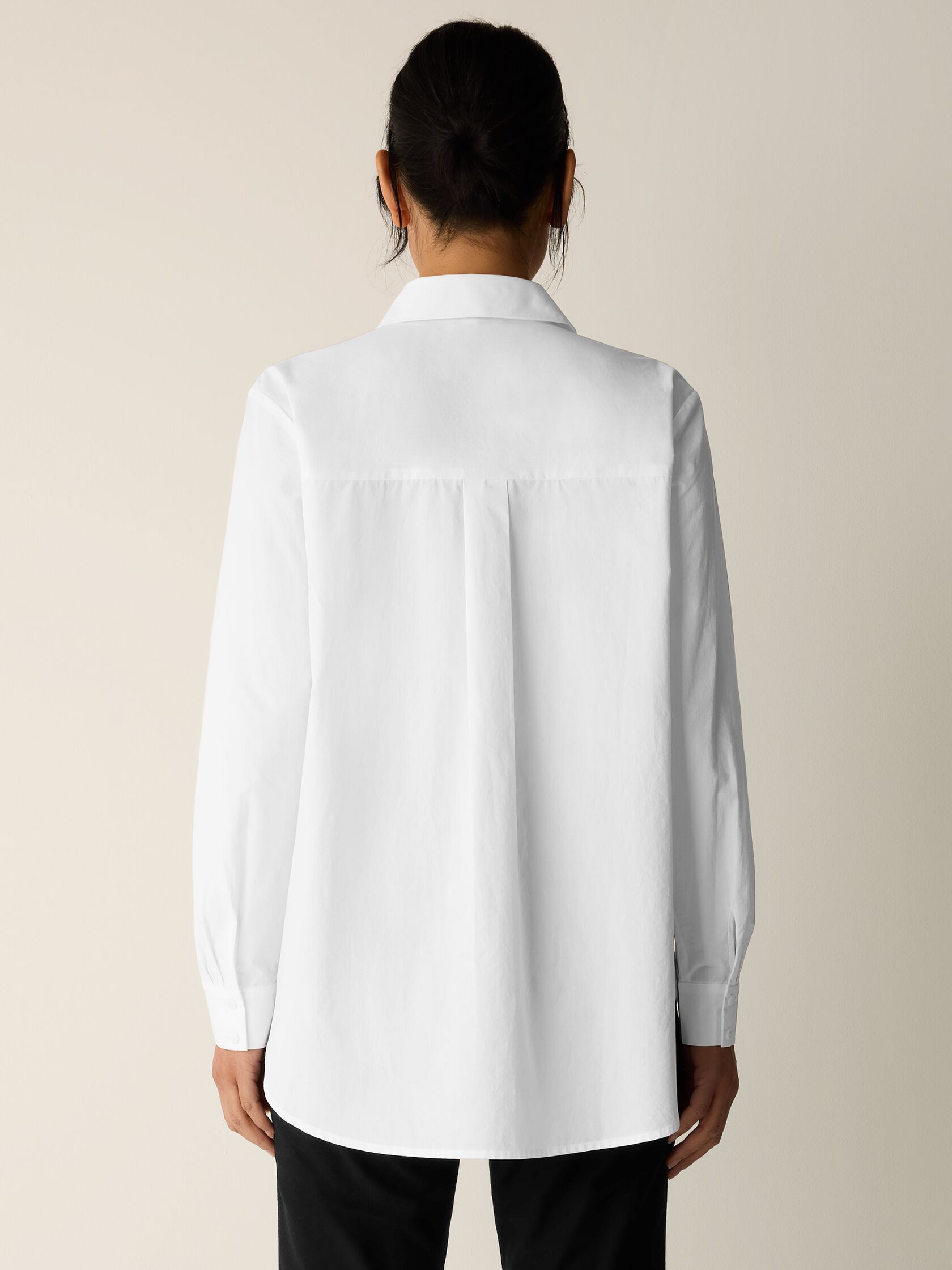 Organic Cotton Poplin Classic Collar Shirt