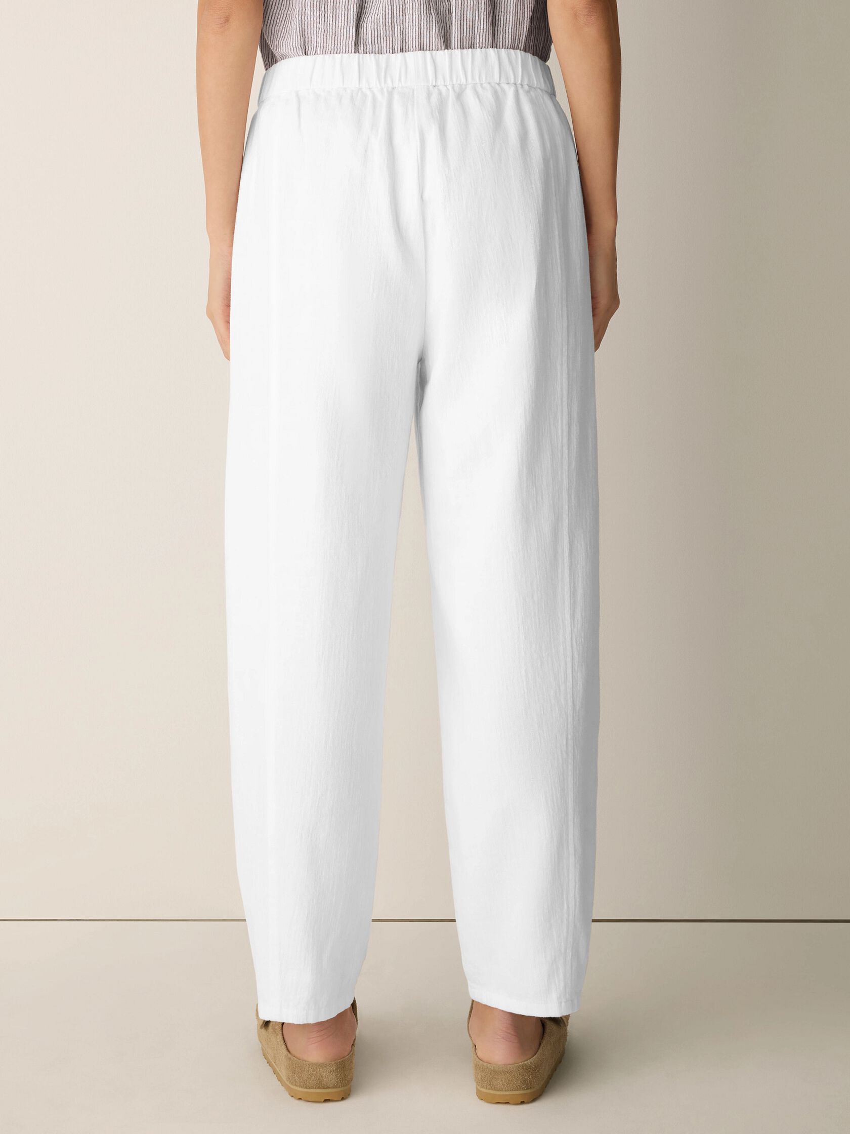 Slubby Organic Cotton Linen Lantern Pant