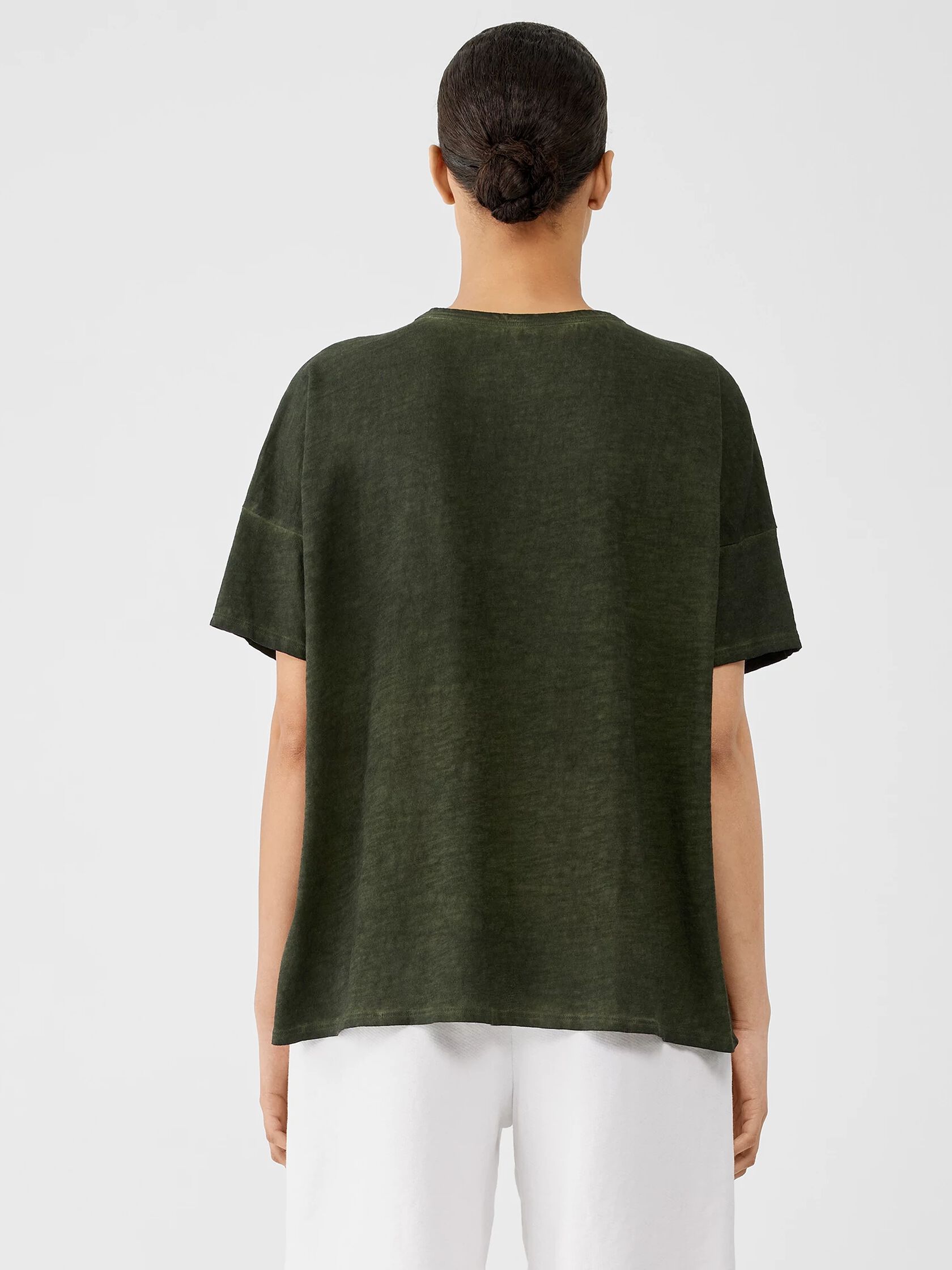 Organic Cotton Hazy Slub Crew Neck Tee