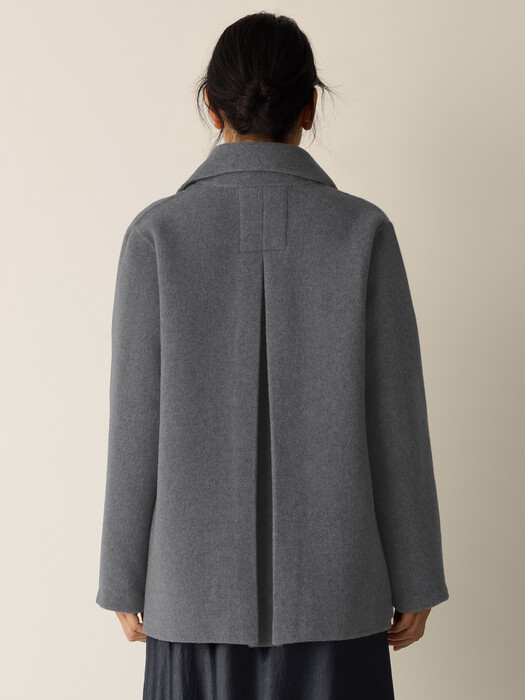 Doubleface Wool Cloud Short Coat