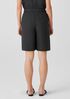 Puckered Organic Linen Shorts