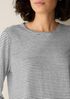 Striped Organic Linen Jersey Long-Sleeve Tee