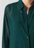 Sheer Silk Georgette Classic Collar Long Shirt