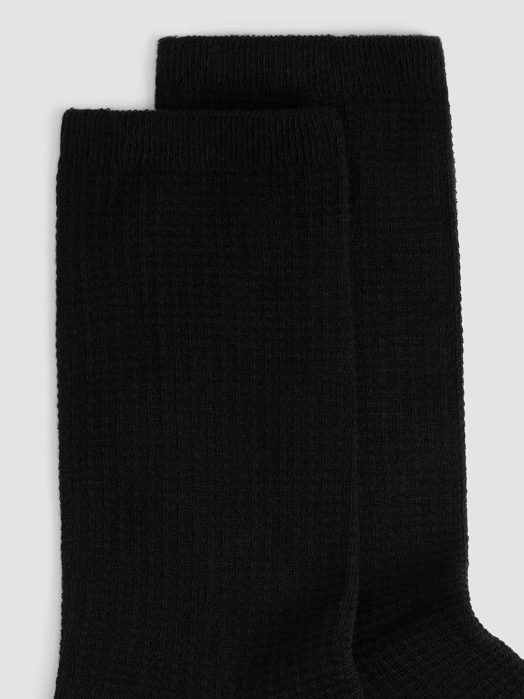Cotton Waffle Blend Crew Sock
