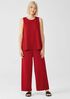 Organic Cotton Slubby Rib Knit Crew Neck Tank