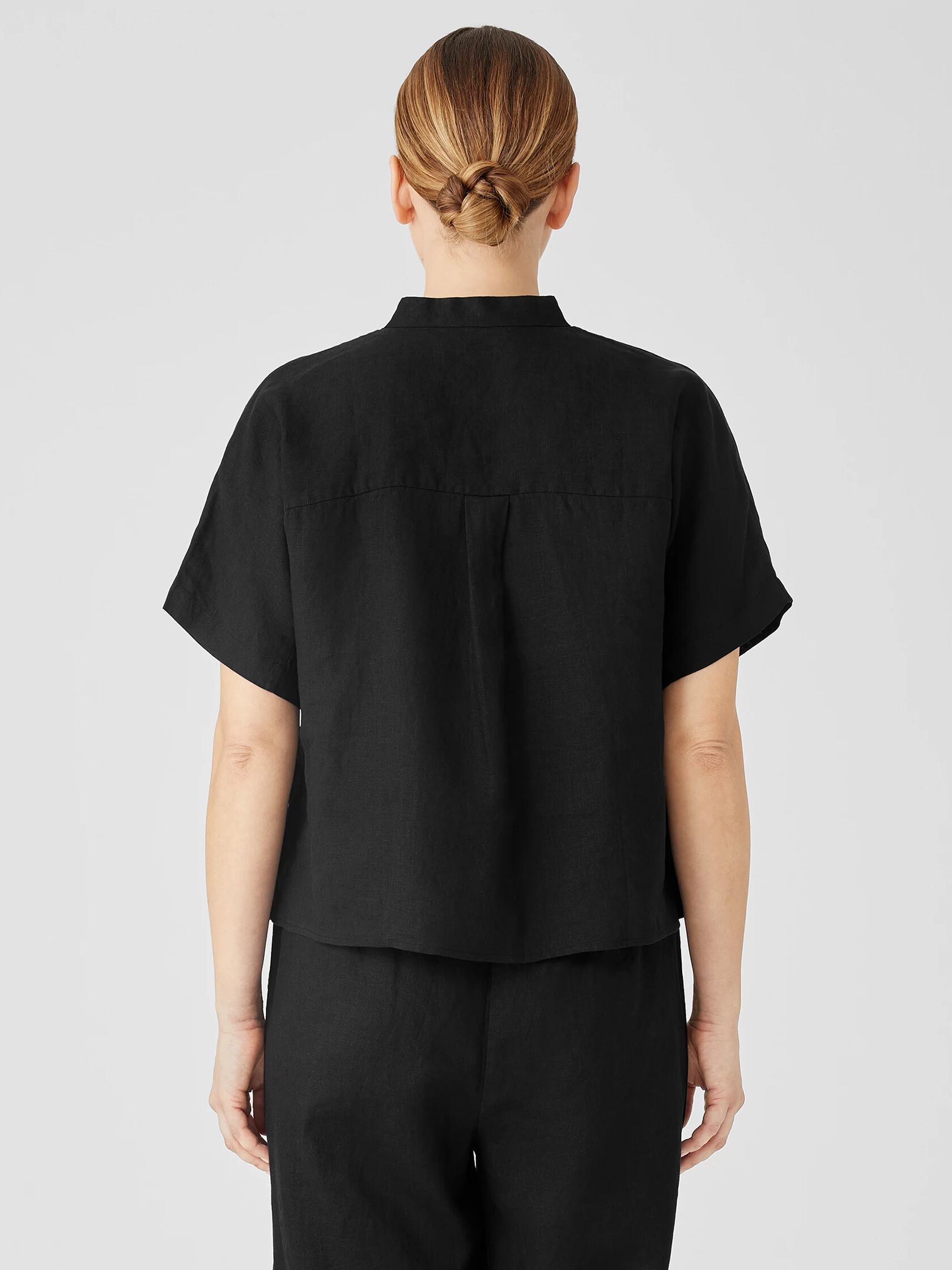 Handkerchief Linen Short-Sleeve Shirt