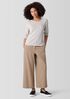 Peruvian Cotton Blend Crew Neck Top