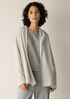Fine Felted Wool Hooded Cardigan in Regenerative Wool