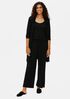 Stretch Silk Jersey Pleated Wide-Leg Pant