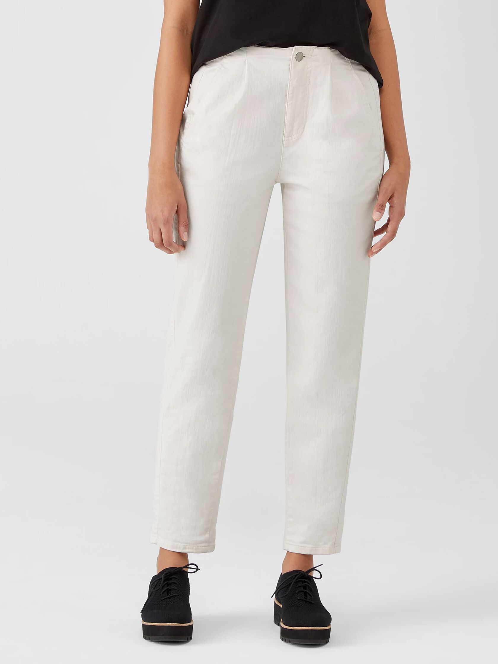 Undyed Organic Cotton Denim Tapered Pant