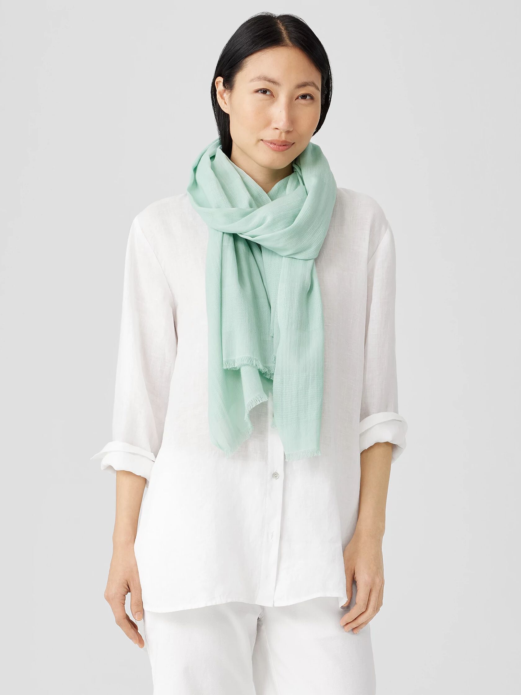 Organic Cotton Striped Cloud Scarf