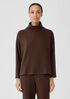 Cozy Brushed Terry Hug Funnel Neck Box-Top