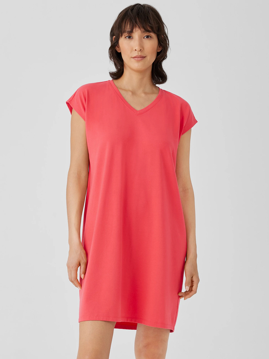 Traceable Organic Cotton Jersey V-Neck Dress