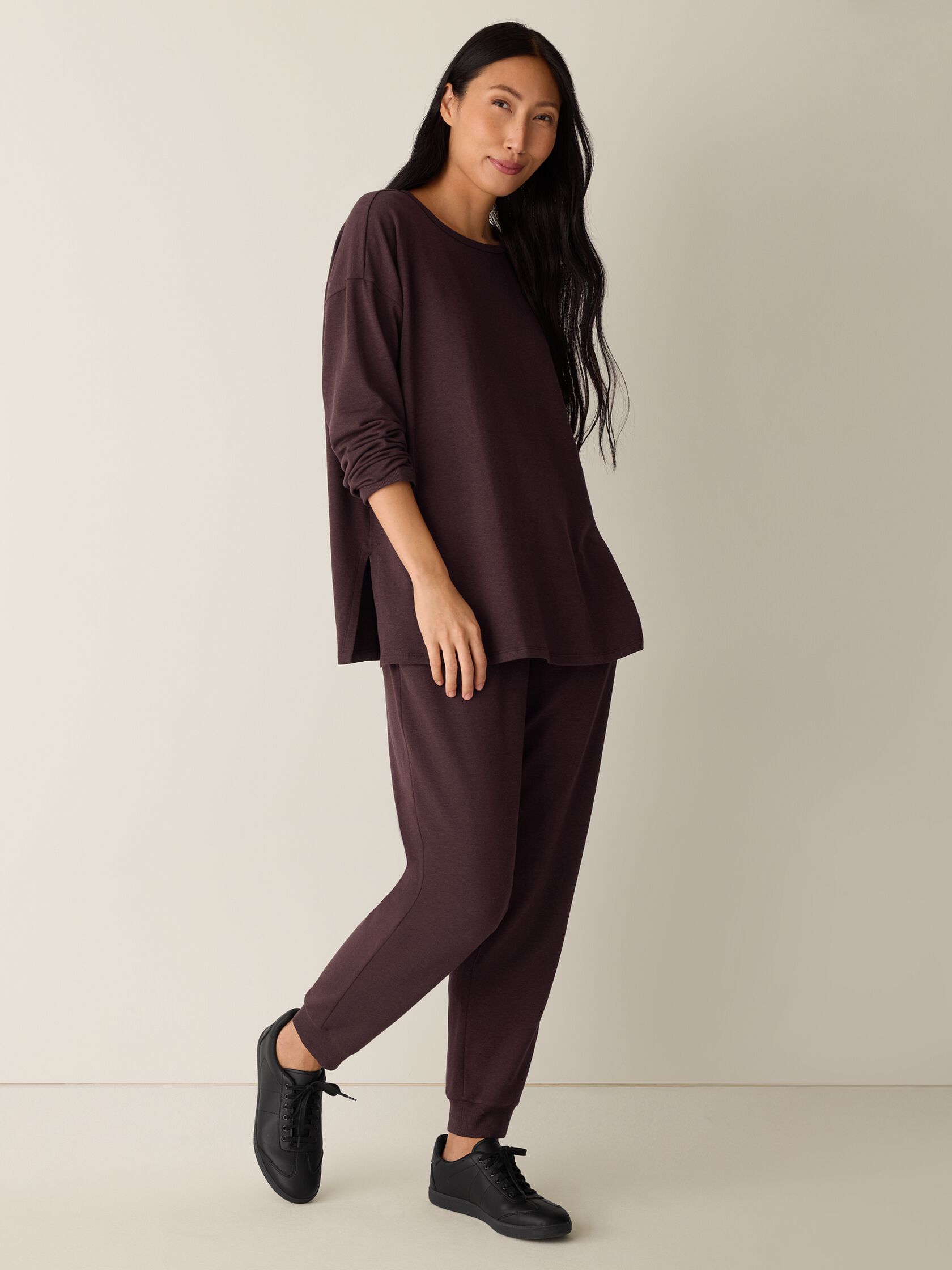 Cozy Brushed Terry Hug Long Box-Top
