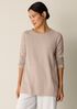 Italian Cashmere Crew Neck Long Top