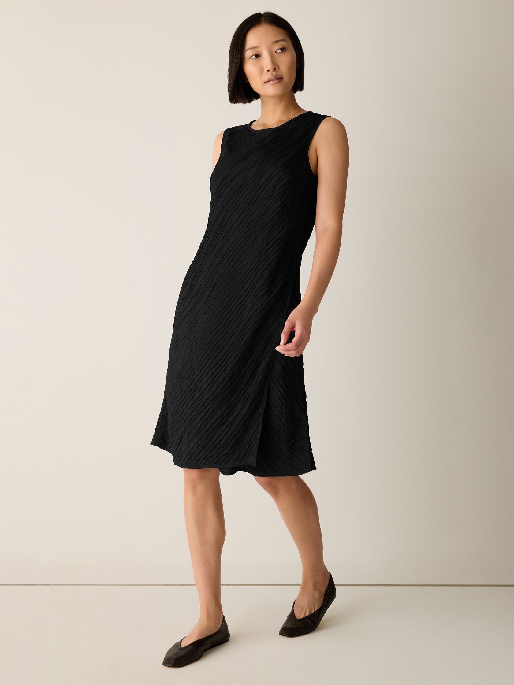 Textured Silk Jacquard Wrap Dress