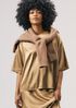 Stretch Silk Charmeuse Round Neck Top