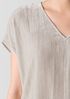 Crushed Velvet V-Neck Square Top