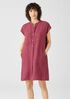 Washed Organic Linen Delave Shirtdress