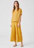 Washed Organic Linen Delave Top