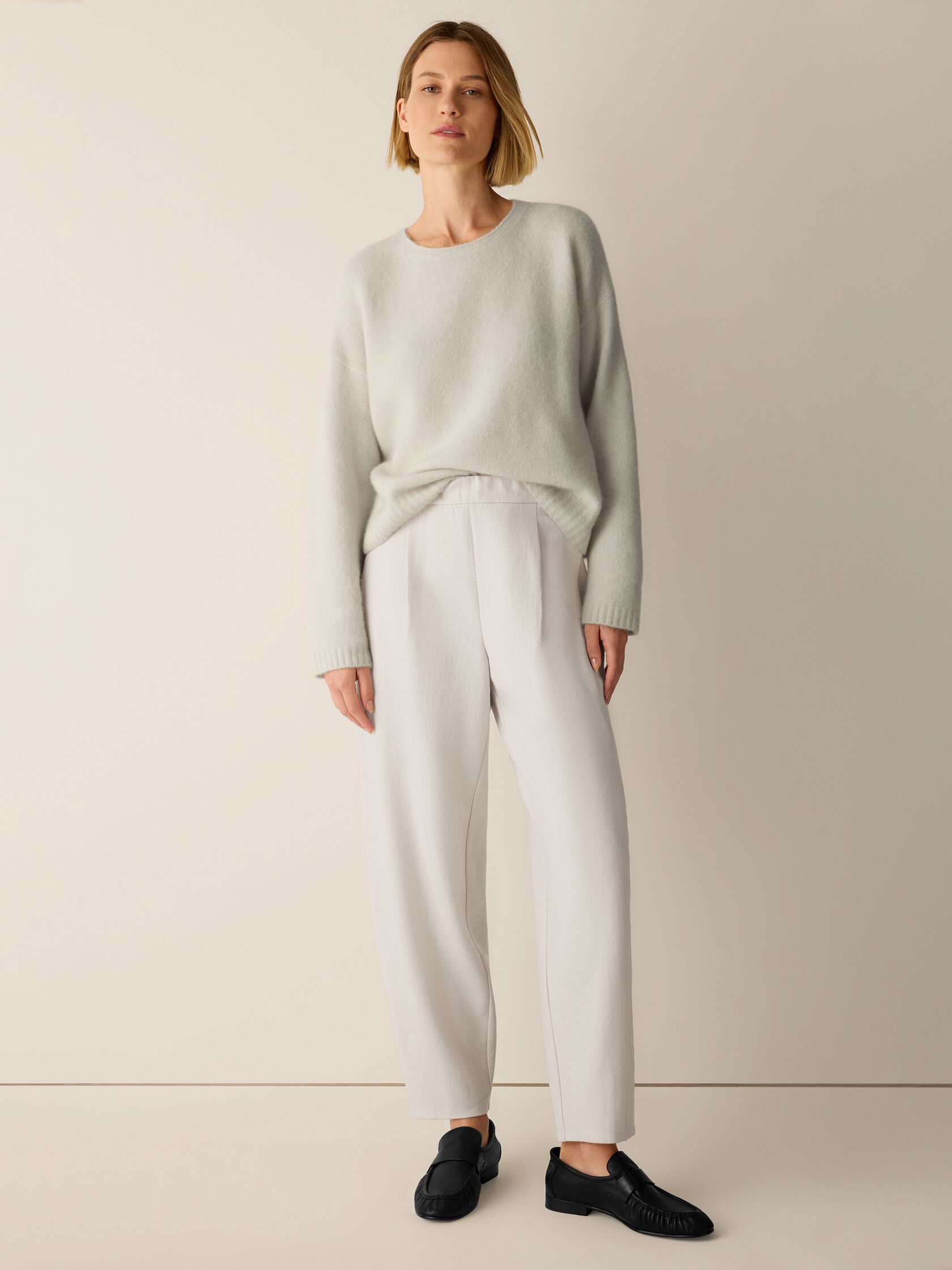 Felted Wool Jersey Lantern Pant in Regenerative Wool