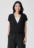 Organic Linen Cotton Short-Sleeve Cardigan