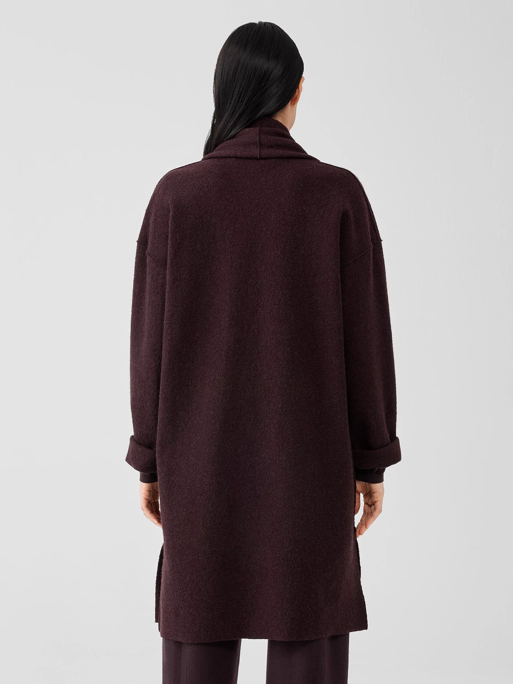 Lightweight Boiled Wool Coat