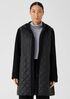 Eggshell Recycled Nylon Hooded Coat
