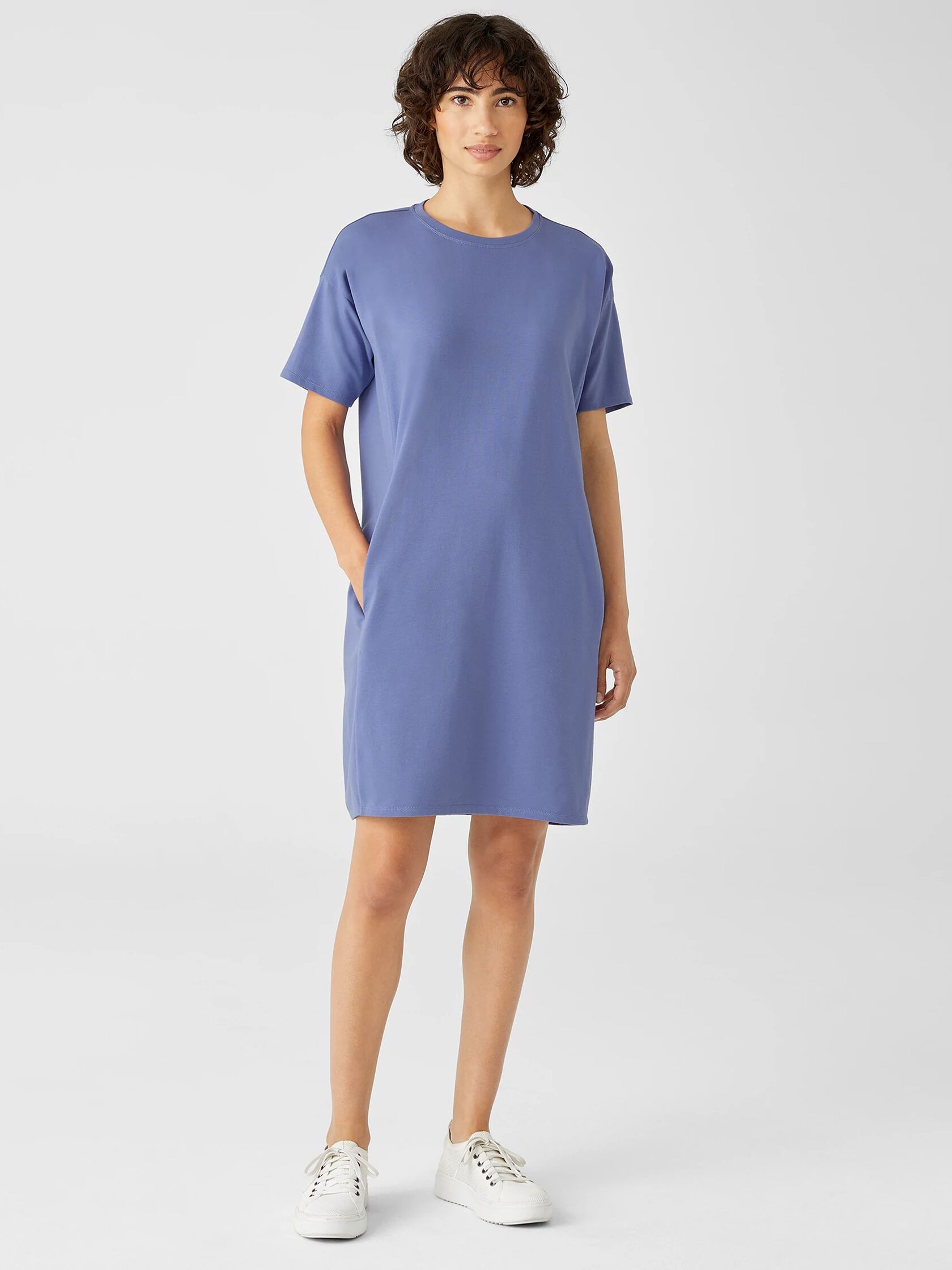 Traceable Cotton Jersey Dress | EILEEN FISHER