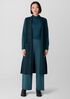 Lightweight Boiled Wool Shawl Collar Vest in Regenerative Wool