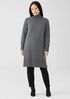 Merino Jersey Turtleneck Dress in Regenerative Wool