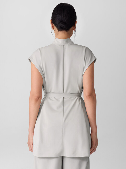 Washable Flex Ponte High Collar Vest