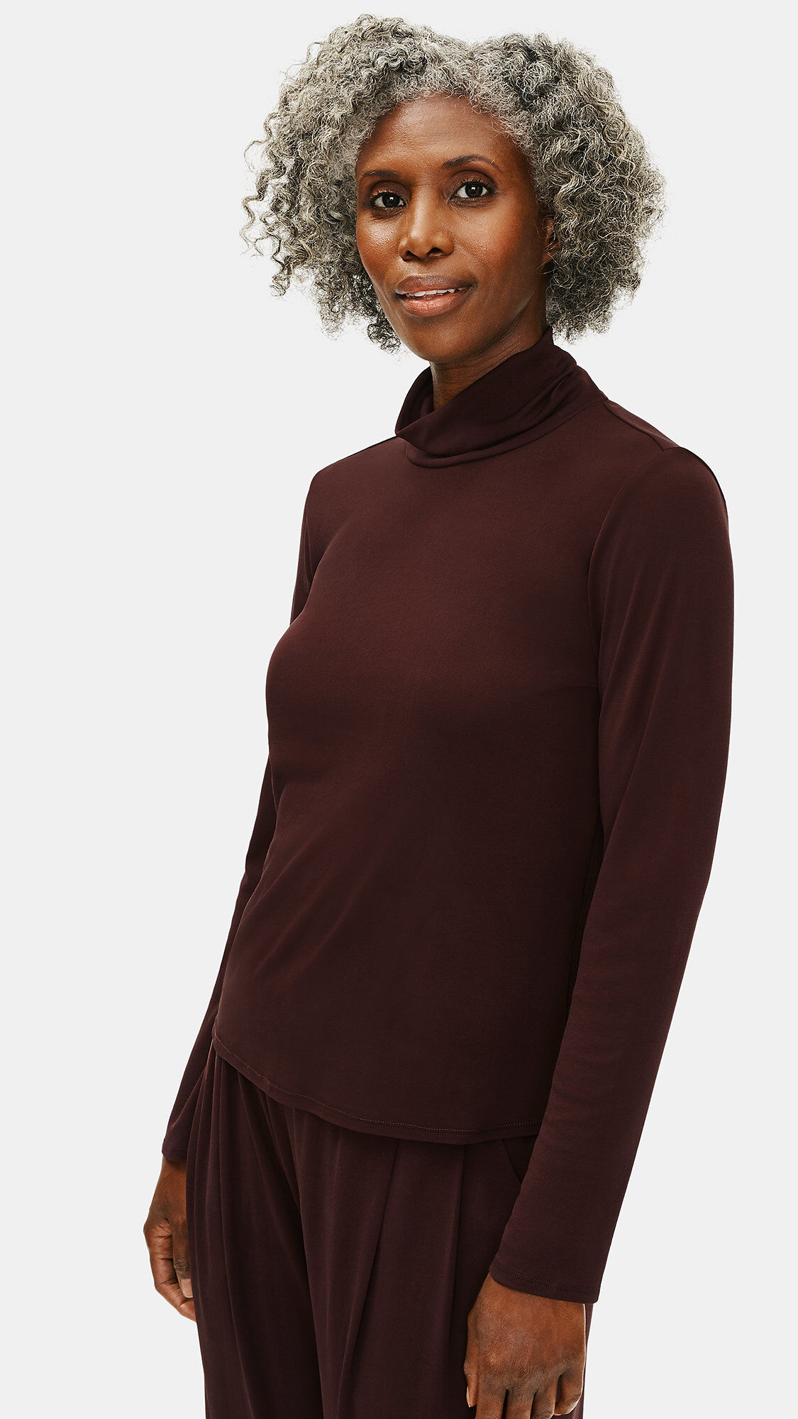Eileen fisher shop silk turtleneck