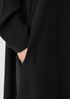 Silk Georgette Crepe Crew Neck Dress