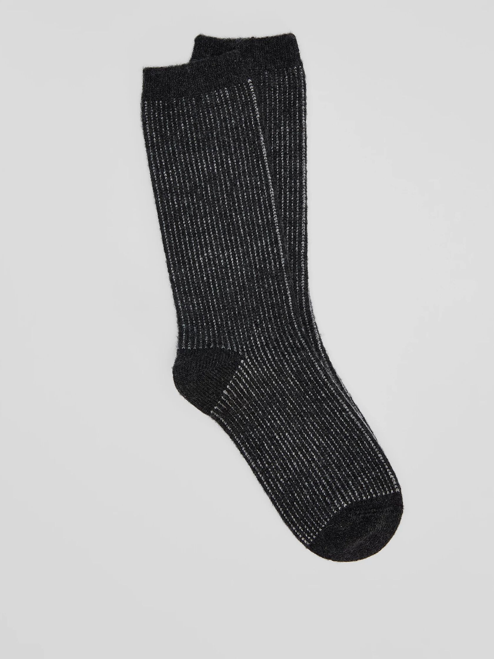 Cozy Recycled Nylon Cashmere Jacquard Stripe Sock