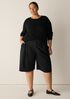 Extra-Fine Ponte Pleated Shorts