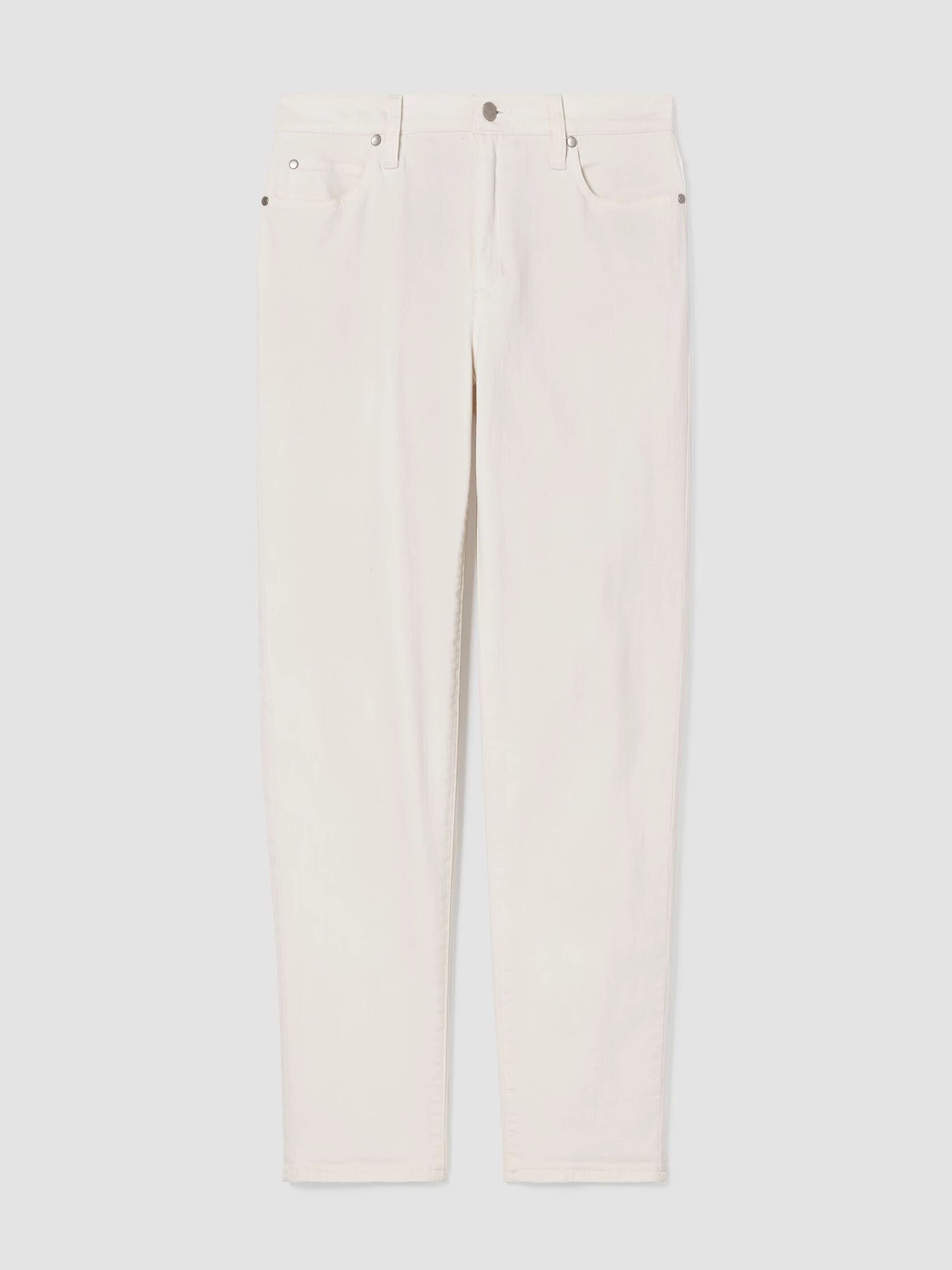 Undyed Organic Cotton Denim High-Waisted Jean