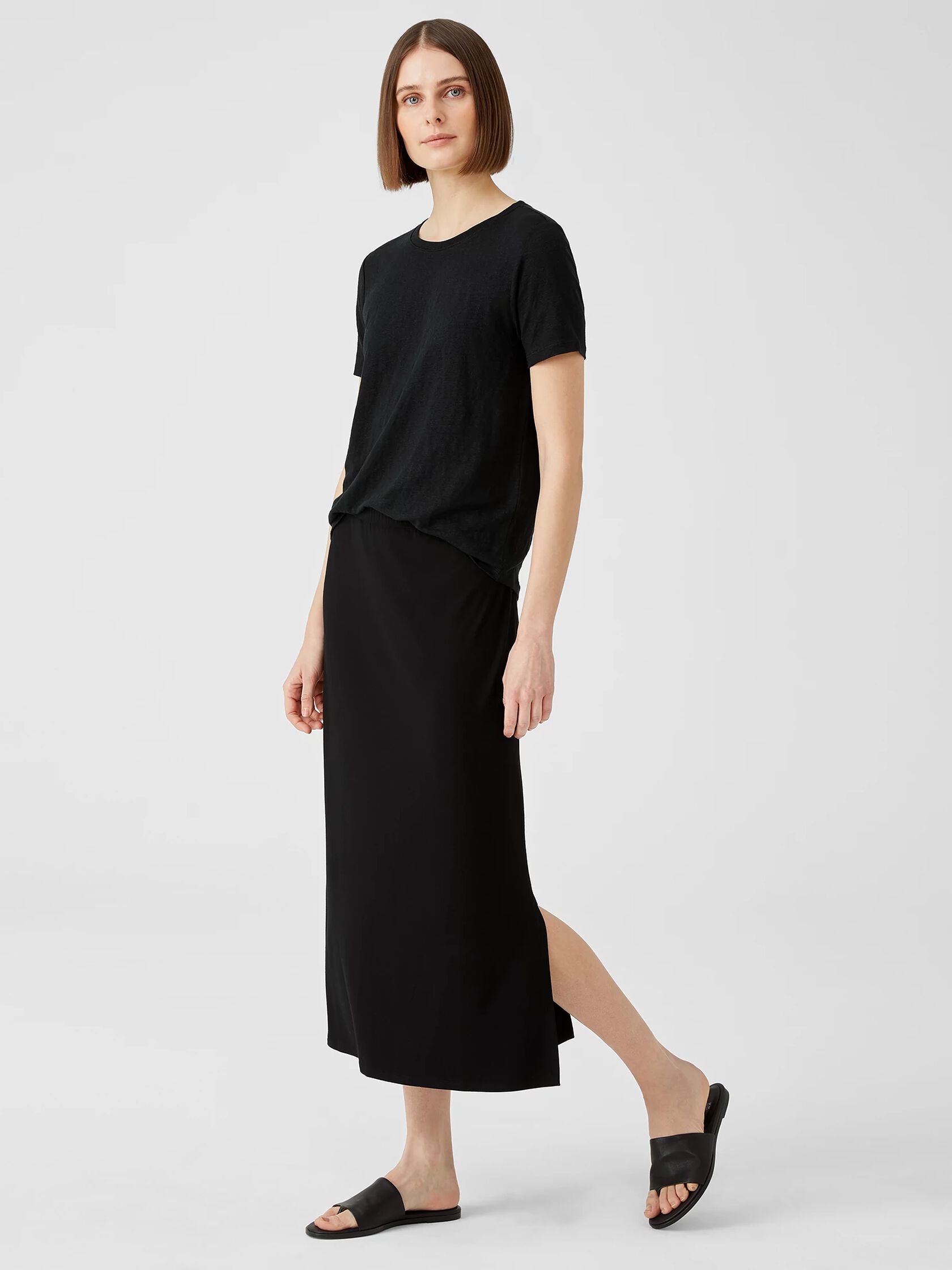 Viscose Jersey A-Line Skirt