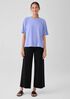 Stretch Jersey Knit Wide-Leg Pant