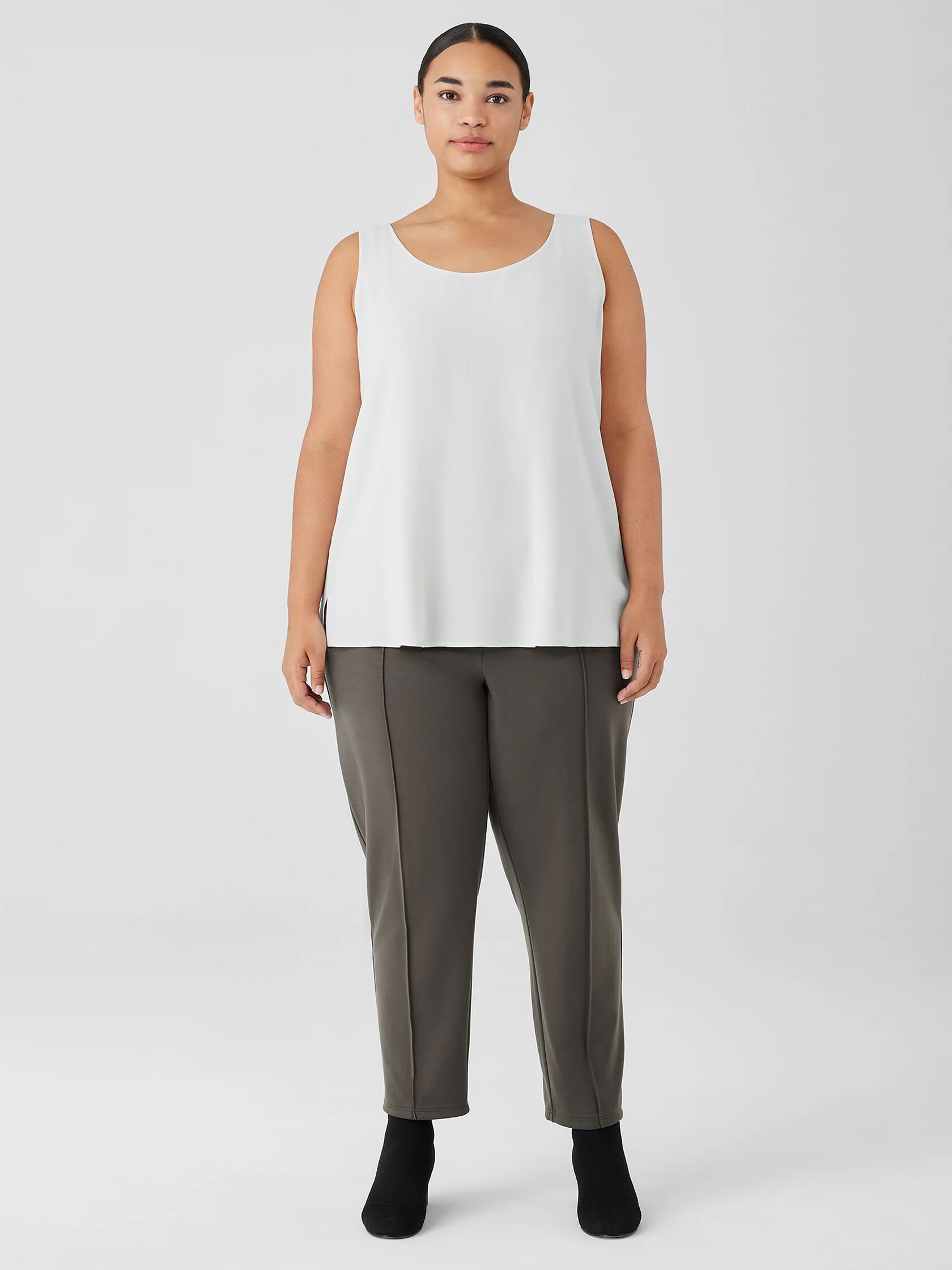 Washable Flex Ponte Pintuck Pant