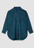 Silk Twill Classic Collar Long Shirt