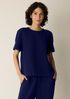 Organic Cotton Doubleweave Round Neck Top