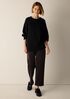 Cotton & Recycled Cashmere Crew Neck Long Top