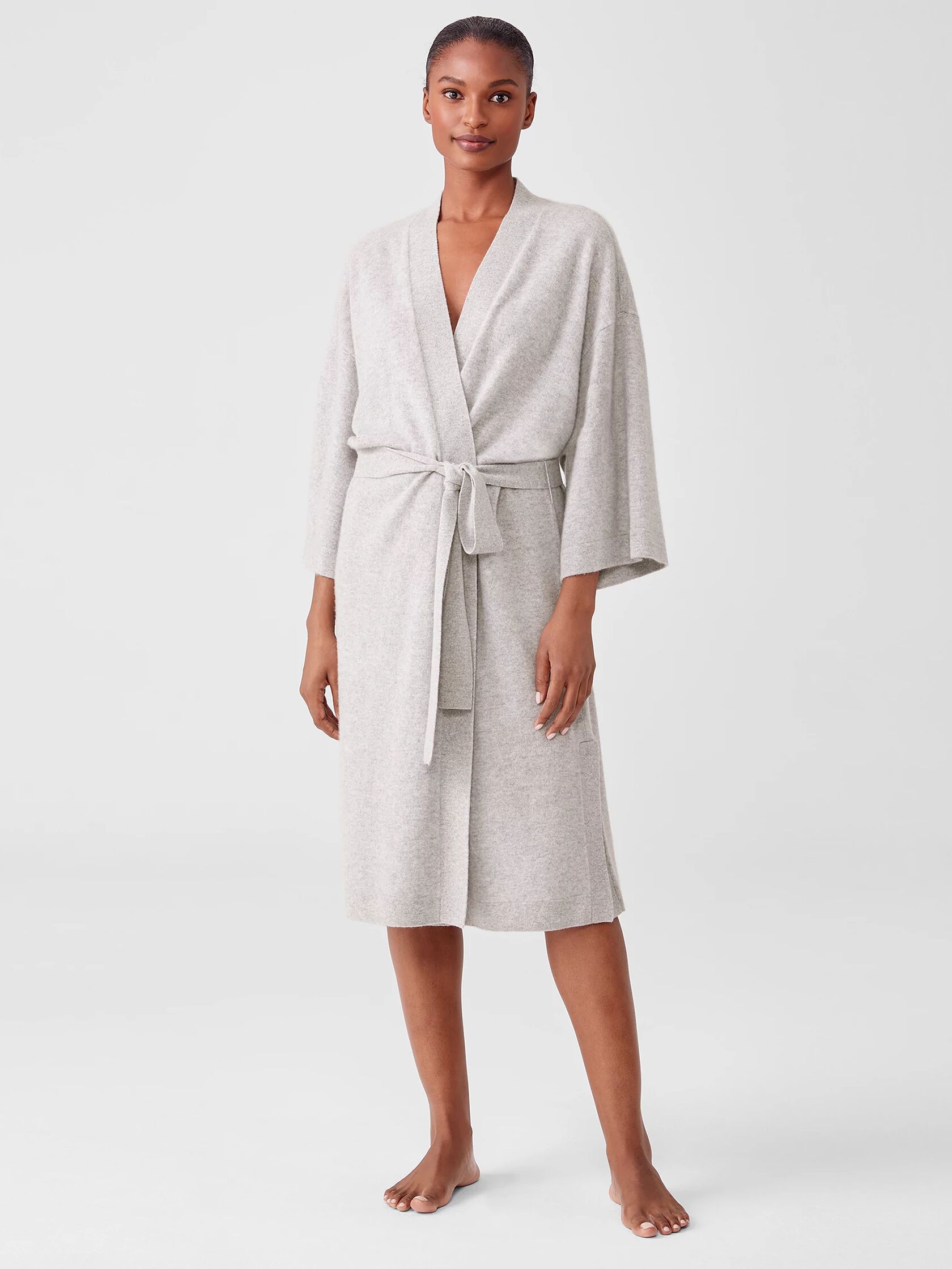 Brushed Cashmere Robe
